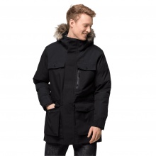 Jack Wolfskin Parka Glacier Bay (wasser- und winddicht, PFC-frei, sehr warm) schwarz Herren